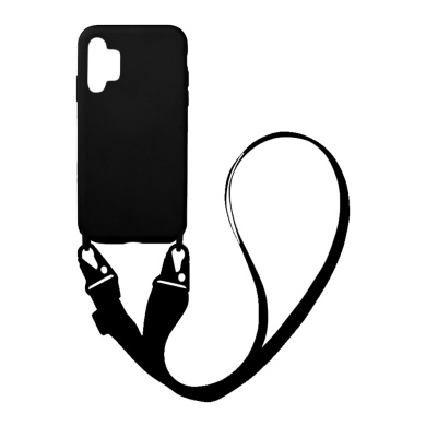 Θήκη Σιλικόνης με Strap CarryHang Sonique Samsung Galaxy A13 4G Μαύρο
