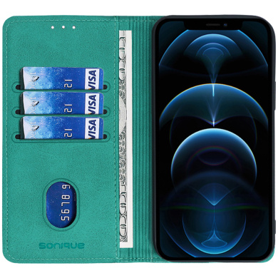 Θήκη Πορτοφόλι Vintage Magnet Wallet Sonique Samsung Galaxy A22 4G / Galaxy M32 4G / Galaxy M22 4G Βεραμάν
