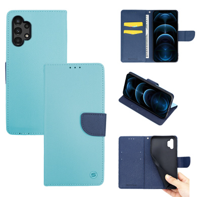 Θήκη Πορτοφόλι Sonique Trend Wallet Samsung Galaxy A13 4G Σιέλ / Σκούρο Μπλε