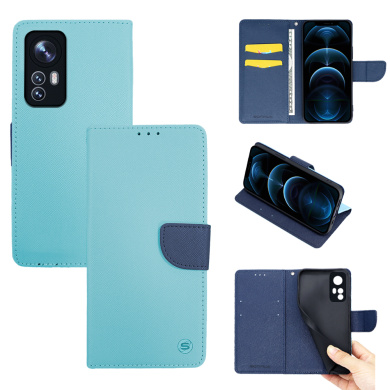 Θήκη Πορτοφόλι Sonique Trend Wallet Xiaomi Xiaomi 12 Pro 5G Σιέλ / Σκούρο Μπλε