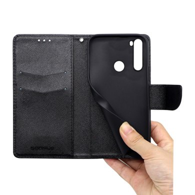Θήκη Πορτοφόλι Sonique Trend Wallet Xiaomi Redmi Note 8T Μαύρο