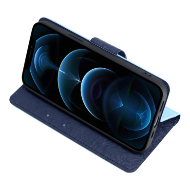 Θήκη Πορτοφόλι Sonique Trend Wallet Xiaomi Redmi Note 8T Σιέλ / Σκούρο Μπλε