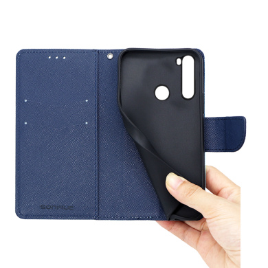 Θήκη Πορτοφόλι Sonique Trend Wallet Xiaomi Redmi Note 8T Κόκκινο / Σκούρο Μπλε