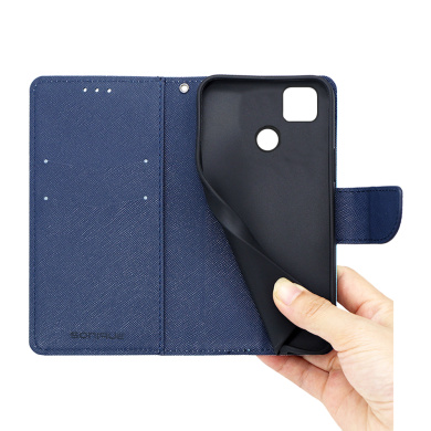 Θήκη Πορτοφόλι Sonique Trend Wallet Xiaomi Redmi 9C Βεραμάν / Σκούρο Μπλε