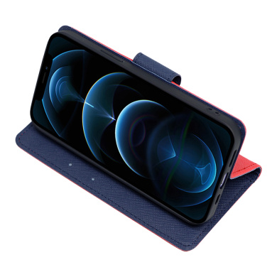 Θήκη Πορτοφόλι Sonique Trend Wallet Xiaomi Redmi 9C Κόκκινο / Σκούρο Μπλε