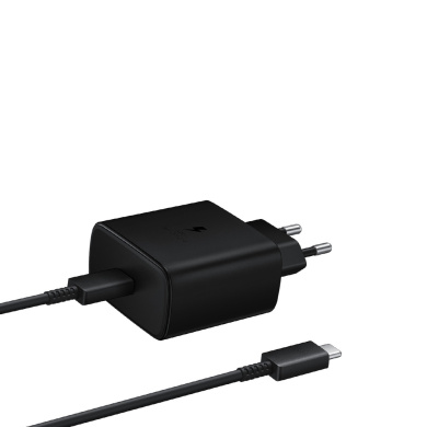 Φορτιστής Samsung USB-C 45W + Καλώδιο Type-C σε Type-C Μαύρο