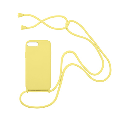 Θήκη Σιλικόνης με Κορδόνι CarryHang Sonique Apple iPhone 6/6s Plus Κίτρινο