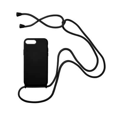 Θήκη Σιλικόνης με Κορδόνι CarryHang Sonique Apple iPhone 6/6s Plus Μαύρο