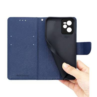Θήκη Πορτοφόλι Sonique Trend Wallet Realme C35 Βεραμάν / Σκούρο Μπλε