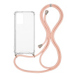 Θήκη Σιλικόνης με Κορδόνι Sonique Armor Clear Xiaomi Redmi Note 10 Pro Ροζ Χρυσό Σατινέ