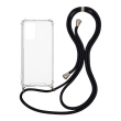Θήκη Σιλικόνης με Κορδόνι Sonique Armor Clear Xiaomi Redmi Note 10 Pro Rainbow Μαύρο