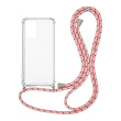 Θήκη Σιλικόνης με Κορδόνι Sonique Armor Clear Xiaomi Redmi Note 10 Pro Ροζ Σατινέ