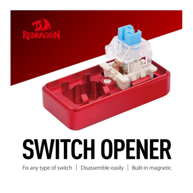 Gaming Αξεσουάρ - Redragon A116 Aluminium 2 in 1 Magnetic Switch Opener Λευκό