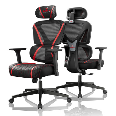 Gaming Καρέκλα - Eureka Ergonomic® ERK-GC06-R Μαύρο/Κόκκινο