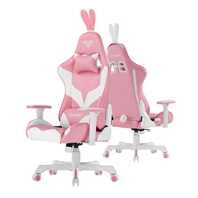 Gaming Καρέκλα - Eureka Ergonomic® GC04-PK Ροζ/Λευκό