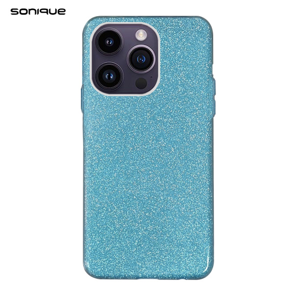 Θήκη Σιλικόνης Sonique Shiny Apple iPhone 14 Pro Γαλάζιο