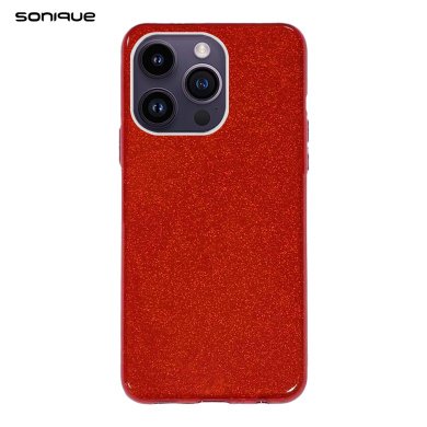 Θήκη Σιλικόνης Sonique Shiny Apple iPhone 14 Pro Max Κόκκινο