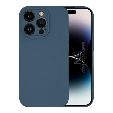 Θήκη Σιλικόνης My Colors Sonique Apple iPhone 14 Pro Max Μπλε Σκούρο