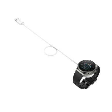 Ασύρματος Φορτιστής με Kαλώδιο USB-A 1μ για Huawei Watch GT3 Pro 46/43 / D/ GT Runner/ GT3 46/42 /Watch 3/3 Pro/ GT2 Pro/ECG Λευκό