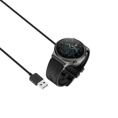 Ασύρματος Φορτιστής με Kαλώδιο USB-A 1μ για Huawei Watch GT3 Pro 46/43 / D/ GT Runner/ GT3 46/42 /Watch 3/3 Pro/ GT2 Pro/ECG Μαύρο