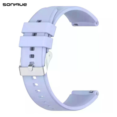 Λουράκι Σιλικόνης Smooth Band Sonique 20mm για Huawei Watch GT3 42mm/GT3Pro 43mm/GT2 42mm Λιλά
