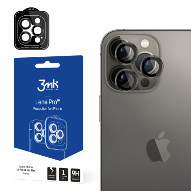 3MK Lens Protection Pro Προστασία Κάμερας Apple iPhone 14 Pro / iPhone 14 Pro Max Graphite