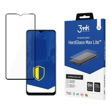 3MK HardGlass Max Lite Full Screen Realme C33 Μαύρο