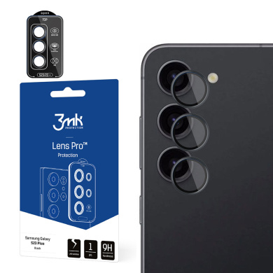 3MK Lens Protection Pro Προστασία Κάμερας Samsung Galaxy S23 Black