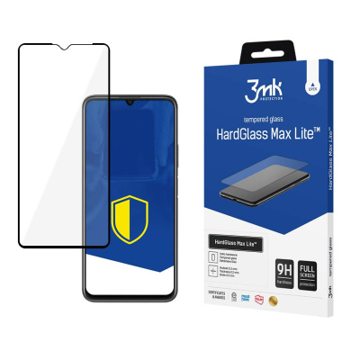 3MK HardGlass Max Lite Full Screen Samsung Galaxy A24 4G Μαύρο