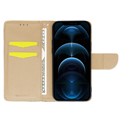 Θήκη Πορτοφόλι Sonique Trend Wallet Samsung Galaxy A54 5G Μαύρο / Χρυσό