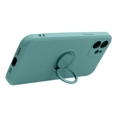 Θήκη Σιλικόνης Ring Case Samsung Galaxy A34 5G Πράσινο Σκούρο