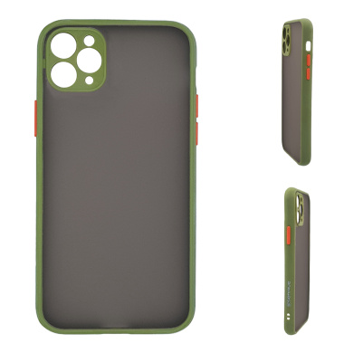 Θήκη Σιλικόνης Color Button Bumper Sonique Apple iPhone 11 Pro Max Πράσινο Ανοιχτό