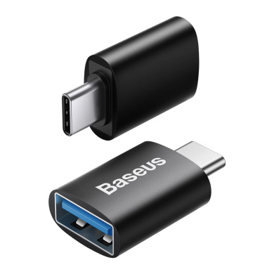 OTG Baseus Ingenuity USB-C to USB-A Female Μαύρο