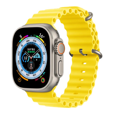 Λουράκι Σιλικόνης Ocean Band Sonique για Apple Watch (42/44/45/49MM) Κίτρινο