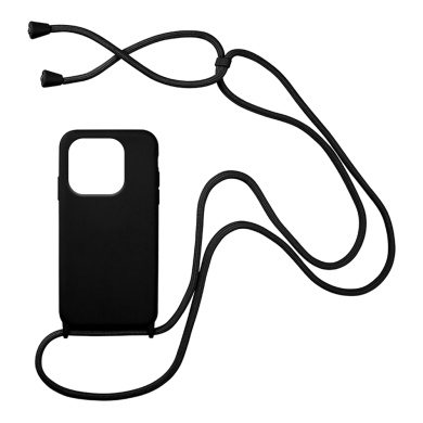 Θήκη Σιλικόνης με Κορδόνι CarryHang Sonique Xiaomi Redmi 12C Μαύρο