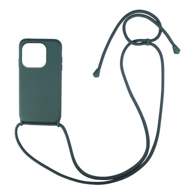 Θήκη Σιλικόνης με Κορδόνι CarryHang Sonique Xiaomi Redmi 12C Πράσινο Σκούρο