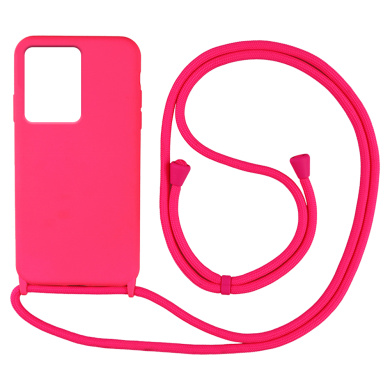 Θήκη Σιλικόνης με Κορδόνι CarryHang Sonique Xiaomi Redmi Note 12 4G Φουξ