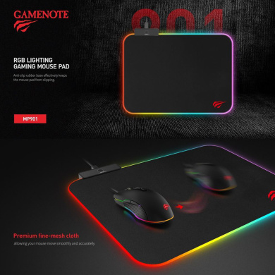 Gaming Mousepad - Havit MP901 RGB Μαύρο