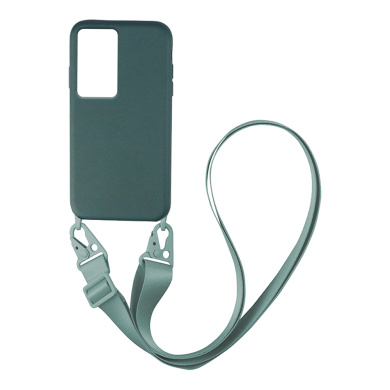 Θήκη Σιλικόνης με Strap CarryHang Sonique Xiaomi Poco F4 5G Πράσινο Σκούρο