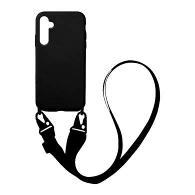 Θήκη Σιλικόνης με Strap CarryHang Sonique Samsung Galaxy A34 5G Μαύρο