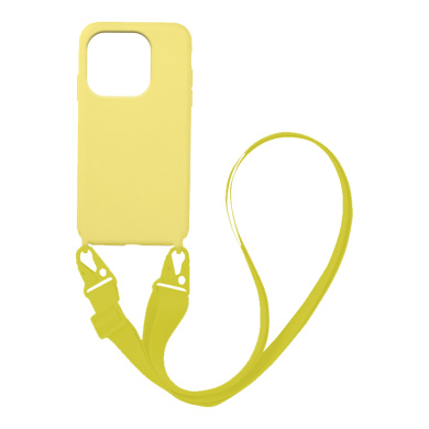Θήκη Σιλικόνης με Strap CarryHang Sonique Xiaomi Redmi 12C Κίτρινο