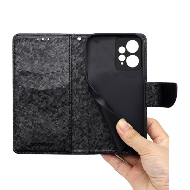 Θήκη Πορτοφόλι Sonique Trend Wallet Xiaomi Redmi Note 12 4G Μαύρο