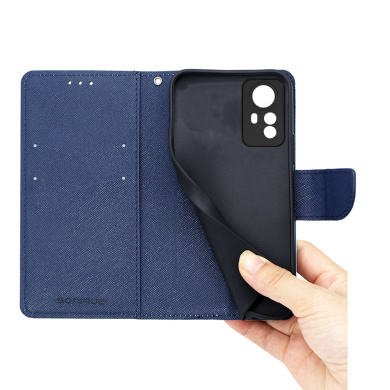 Θήκη Πορτοφόλι Sonique Trend Wallet Xiaomi Redmi Note 12s Κόκκινο / Σκούρο Μπλε