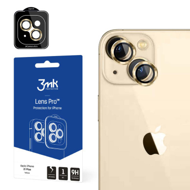 3MK Lens Protection Pro Προστασία Κάμερας Apple iPhone 15 Plus Yellow