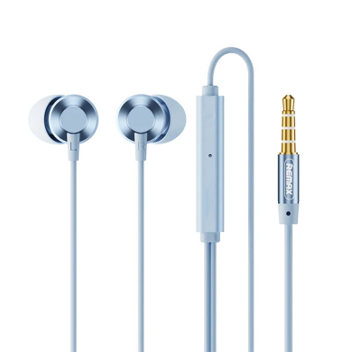Ακουστικά REMAX Jack 3,5mm RM-512 Μπλέ