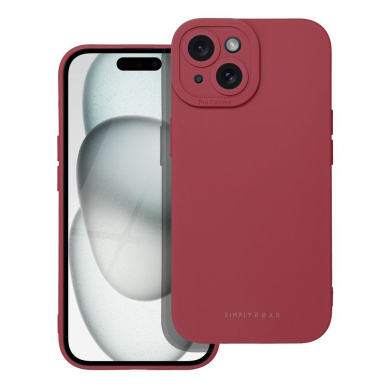 Θήκη Σιλικόνης Roar Luna Apple iPhone 15 Κόκκινο
