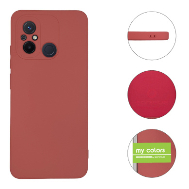 Θήκη Σιλικόνης My Colors Sonique Xiaomi Redmi 12C Μπορντό Ανοιχτό