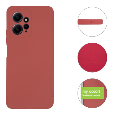 Θήκη Σιλικόνης My Colors Sonique Xiaomi Redmi Note 12 4G Μπορντό Ανοιχτό