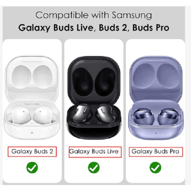 Θήκη Σιλικόνης Sonique Heavy Armor για Samsung Galaxy Buds Live/ Buds 2/ Buds Pro/ Buds 2 Pro Μαύρο