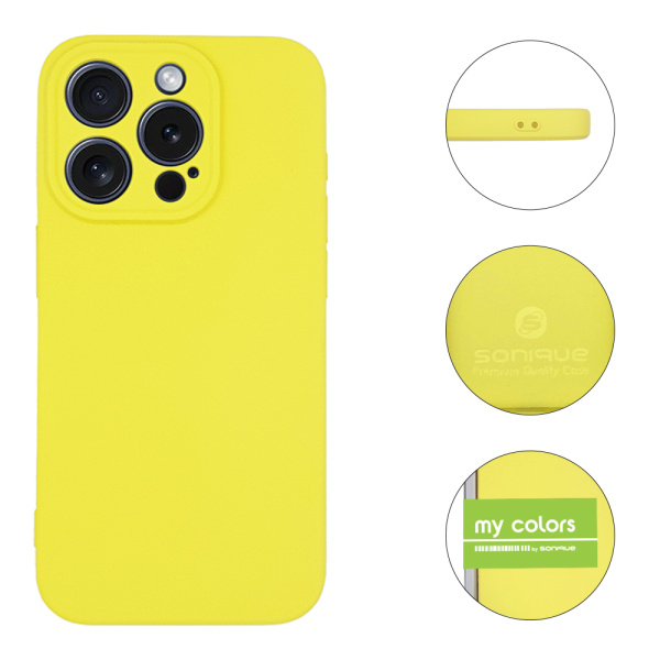 Θήκη Σιλικόνης My Colors Sonique Apple iPhone 15 Pro Κίτρινο